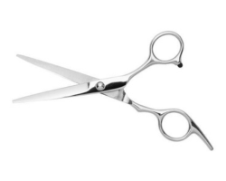 Scissor facing towards the left side and open